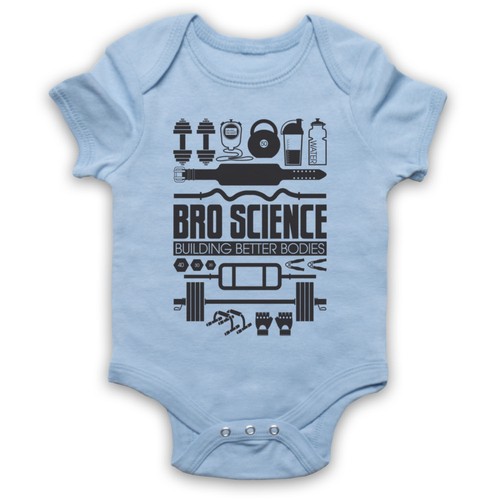 Bro science babygrow - bro, fitness