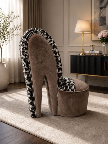 Sedia scarpa tacco alto lusso