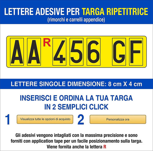 Gfd lettere numeri adesivi - -,