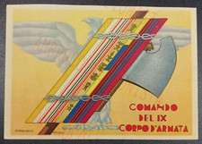 Cartolina Postale Comando IX Corpo D'Armata Bari - Illustrata Bruzzese