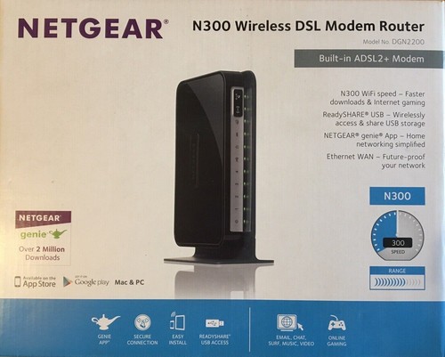 Netgear n300 wireless - netgear, dsl