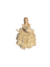 Figurine en porcelaine de Dresde Femme avec robe-Figurina in porcellana di Dr...