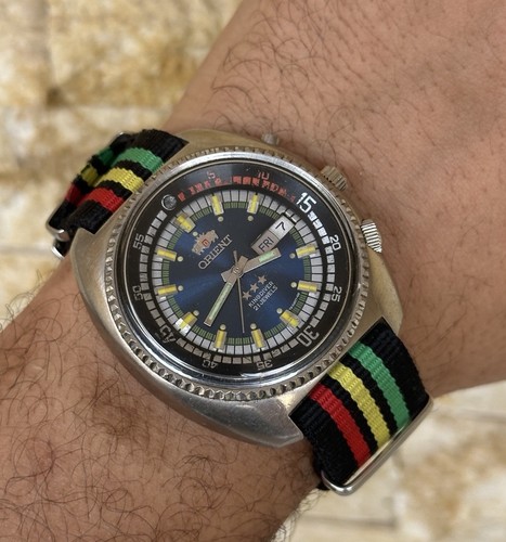 Raro vintage orient king diver - orient,