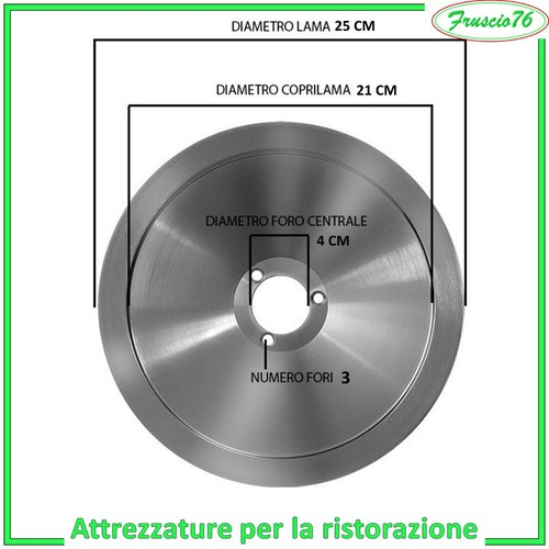 Lama acciaio per affettatrice - acciaio,