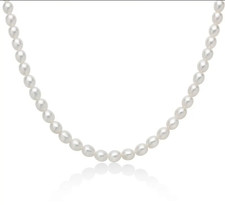 Collana Miluna Donna Argento 925 Perle 4-4,5 Ovali _PCL6661B