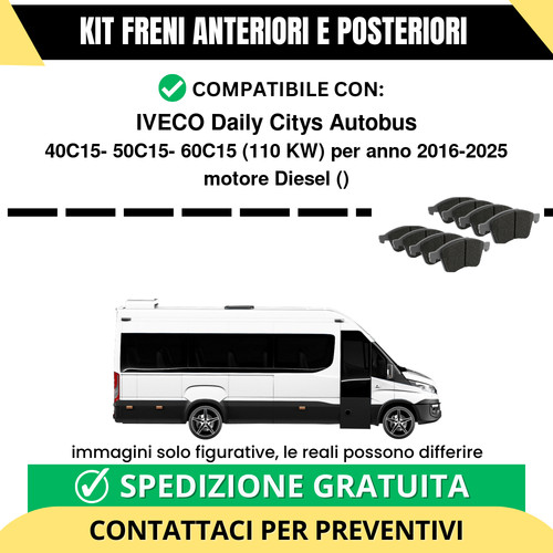 Pastiglie freno ant post - pastiglie, +