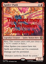 MTG SPIDER-PUNK FOIL EXC - SPIDER-PUNK 92 - SPM - MAGIC