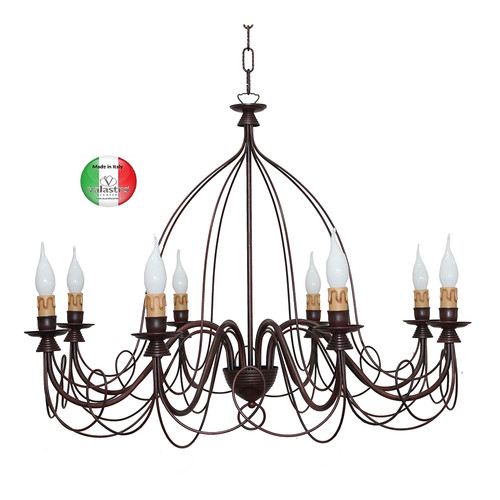 Lampadario ferro battuto 8 - in,