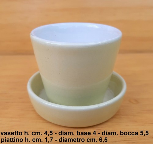 Vasetto con piattino richard - piattino,