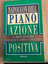 Libro Napoleon Hill Piano di azione positiva Edizione Gribaudi 2000