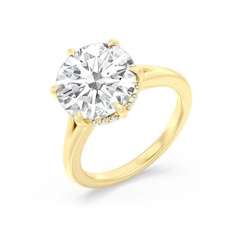 Anello con diamanti coltivati