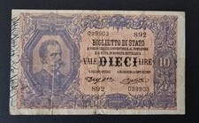 RARA DIECI 10 LIRE UMBERTO I°