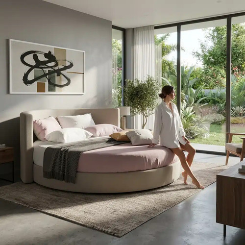 Letto rotondo matrimoniale - letto,
