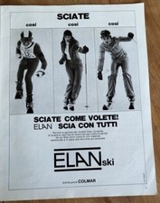 advertising Pubblicità d'epoca 1973 SCI ELAN SKI COLMAR 23 x 30 cm vintage