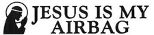 Gesù Is My Airbag Adesivo Divertente per Auto VW Bug, Autobus, Splitty Drift Jdm