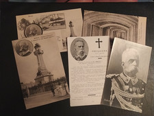 SAVOIA UMBERTO I RE D'ITALIA 5 ANTICHE CARTOLINE COMMEMORATIVE MORTE