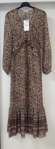 Abito midi chiffon con - in,