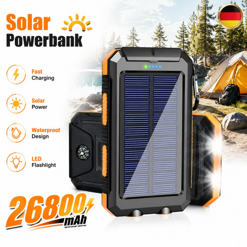 Power bank 26800mah solare - power,
