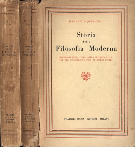 Storia della filosofia moderna
