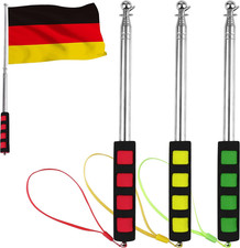 3 Pezzi Asta Bandiera Telescopica, Asta Telescopica per Bandiera Acciaio Inox pe