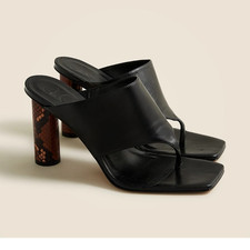 Sandali crew neri pelle - sandali, j.crew