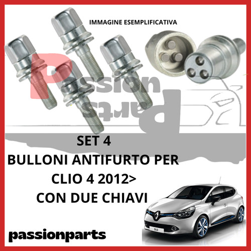 Kit bulloni antifurto cerchi - kit,