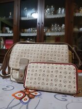 Borsa Pollini Reporter Heritage Media Nera con dettagli Cuoio TE8421PP04Q