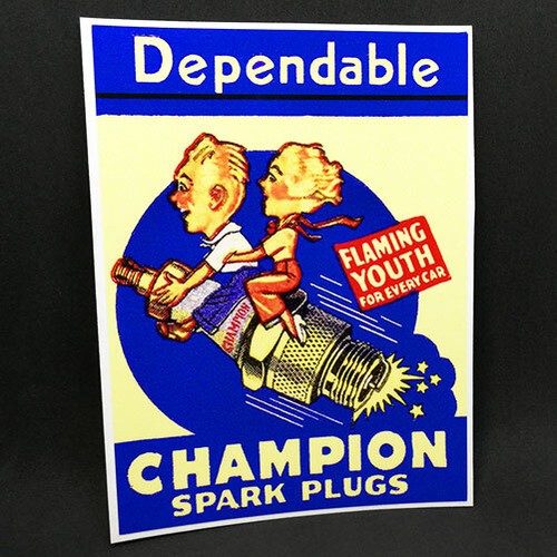 Decalcomania candele campione - candele,