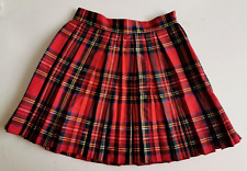 Gonna scozzese plissettata -