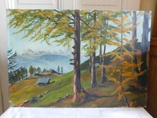 YVELINE ( XX°) Olio Su Tela