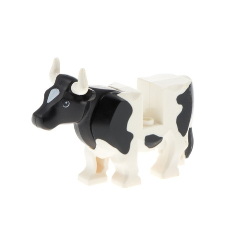Lego animale mucca nero - 1x,