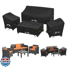 Kovshuiwe Copri Mobili da Patio,4 Pezzi Veranda da Esterno Patio Ga