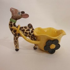 Ceramica rometti vasino con giraffa pucci umbertide cia manna vibi 
