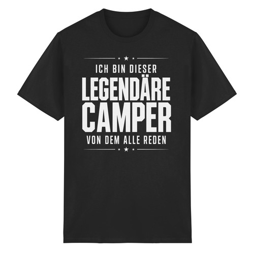 Shirt scritta campeggio uomo - t-shirt,