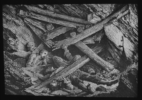 Coal mining mine collapse - mine,