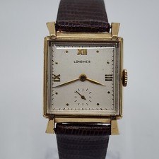OROLOGIO VINTAGE LONGINES FANTASIA QUADRATO CASSA CURVA 14K GF VESTITO SERVIZIO 10L