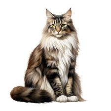 4 adesivi gatto delle foreste