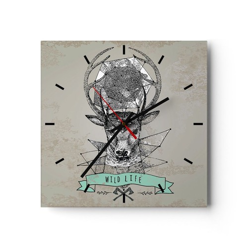 Orologio parete vetro - da, in