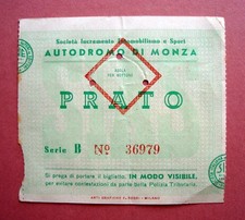 Biglietto  Autodromo di Monza