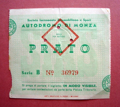 Biglietto autodromo monza - biglietto,