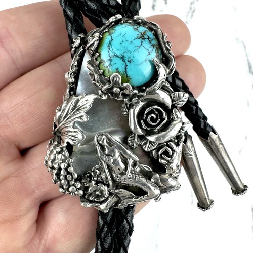 Rara cravatta vintage argento