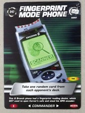 1 x 007 Spy card # 247 Fingerprint Mode Phone