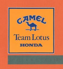 Adesivo Sticker Vintage Autocollant Tuning Aufkleber Camel Team Lotus Honda