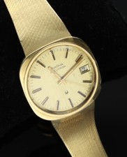 Bulova Accutron Cassa 36mm oro - cinturino maglia oro 750 /1000