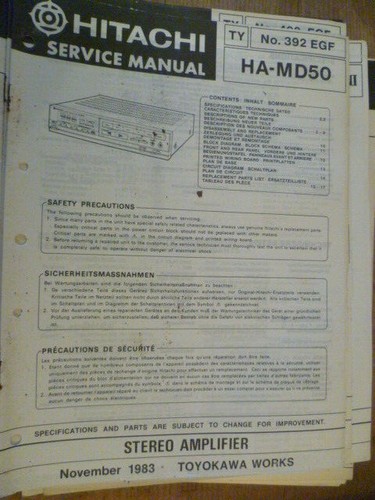 Amplificatore stereo hitachi - stereo,