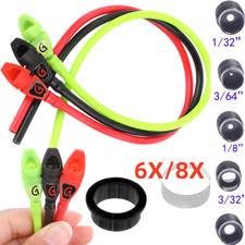 Set tubo mirino tiro con l'arco peep nucleo interno 6 x 8 x chiarificatore gomma composto arco caccia