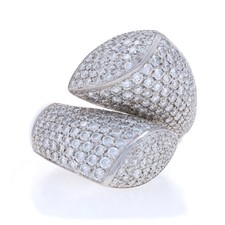 Oro Bianco Diamante Grappolo