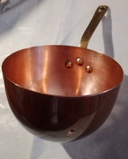 Polsonetto in rame, Poêlon à zabaglione cuivre 16 cm , copper pan SPED. GRATUITA