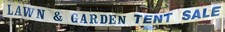 Striscione vendita tenda in vinile per prato e giardino 20'x 16"