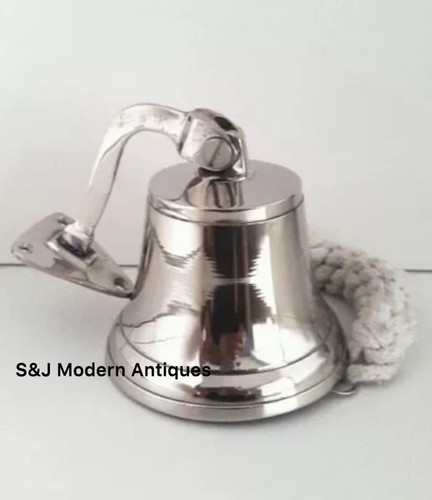 Antique brass wall bell - antique,